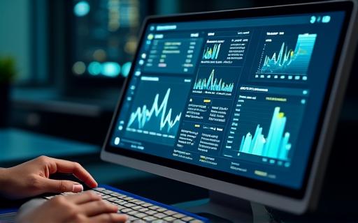 A secure digital dashboard showing transaction analysis.